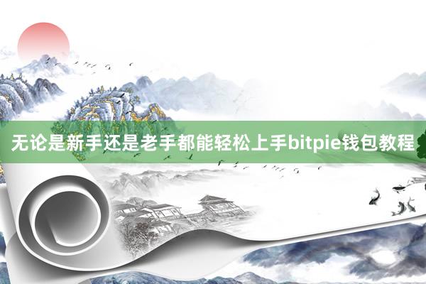 无论是新手还是老手都能轻松上手bitpie钱包教程