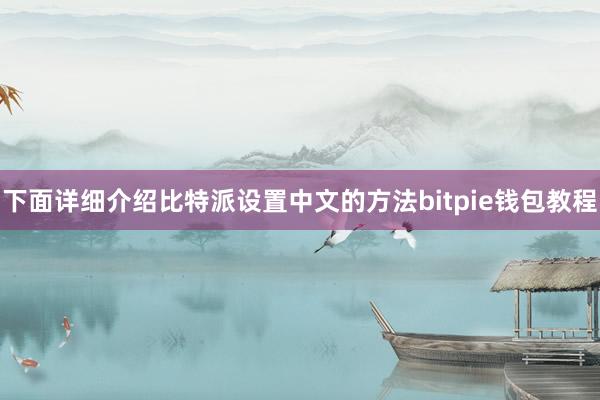 下面详细介绍比特派设置中文的方法bitpie钱包教程